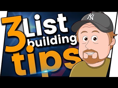 3 Email List Building Tips