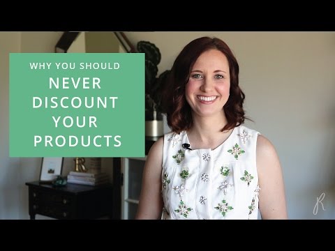 Never Discount Your Products, Add Value